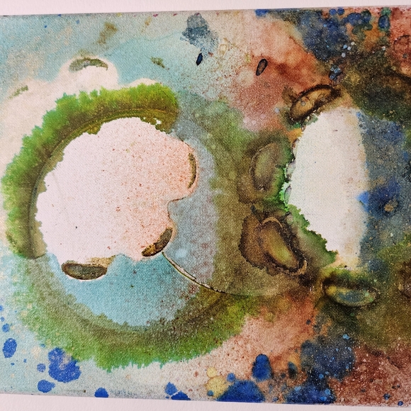 HANDCRAFTED Abstract Painting HANDPAINTED Artwork HANDMADE Wall Art Decor - Picture 5 of 17